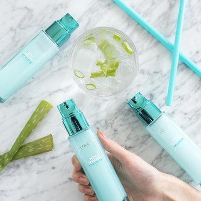 Crème visage hydratante L'Oréal Paris à l'aloe vera - Soin hydratant pour peaux sèches à mixtes