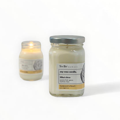 To Be Hawai'i Lilikoi Citrus Soy Wax Candle Handmade Soy Candle To Be Hawai'i