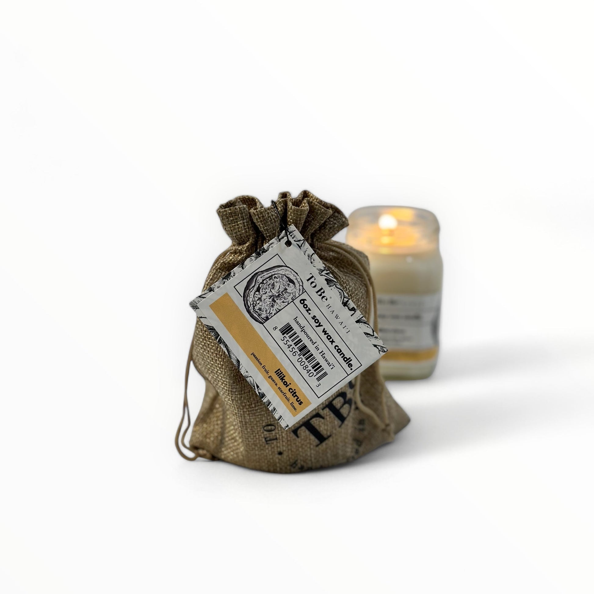 To Be Hawai'i Lilikoi Citrus Soy Wax Candle Handmade Soy Candle To Be Hawai'i