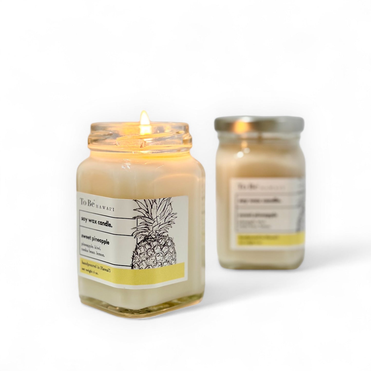 To Be Hawai'i Sweet Pineapple Soy Wax Candle Handmade Soy Candle To Be Hawai'i