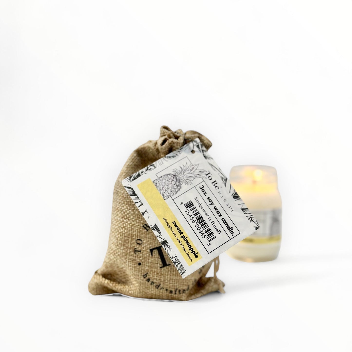 To Be Hawai'i Sweet Pineapple Soy Wax Candle Handmade Soy Candle To Be Hawai'i