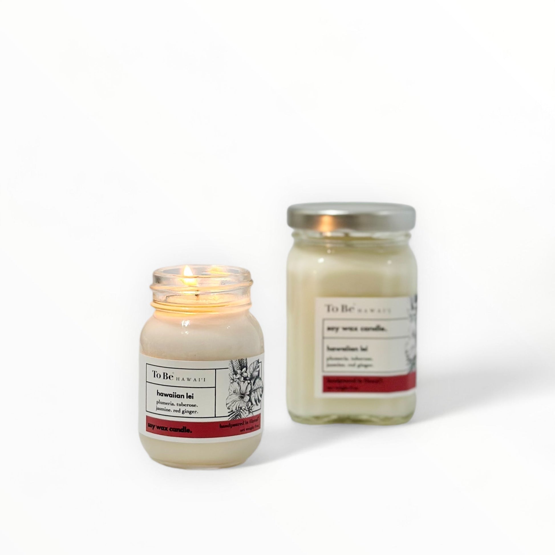 To Be Hawai'i Hawaiian Lei Soy Wax Candle Handmade Soy Candle To Be Hawai'i