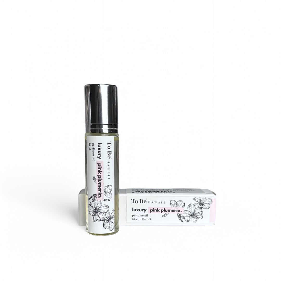 To Be Hawai'i Pink Plumeria Luxury Perfume Roller Bath & Body To Be Hawai'i