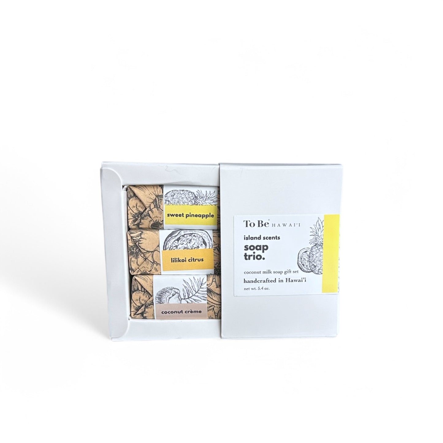 To Be Hawai'i Tropical Scents Luxury Bar Soap Trio Gift Sets To Be Hawai'i