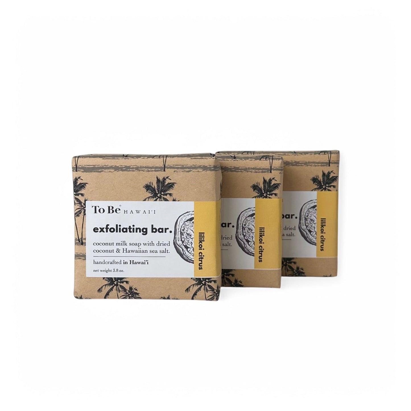 To Be Hawai'i Lilikoi Citrus Exfoliating Soap Bar Handcrafted Soap To Be Hawai'i Everyday Deluxe (3.8 oz)