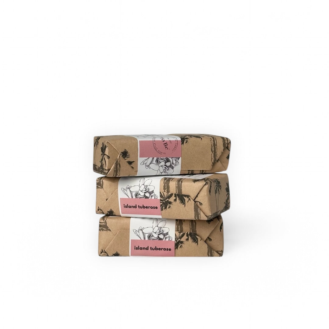 To Be Hawai'i Island Tuberose Exfoliating Soap Bar Handcrafted Soap To Be Hawai'i Travel Bar (1.5 oz)