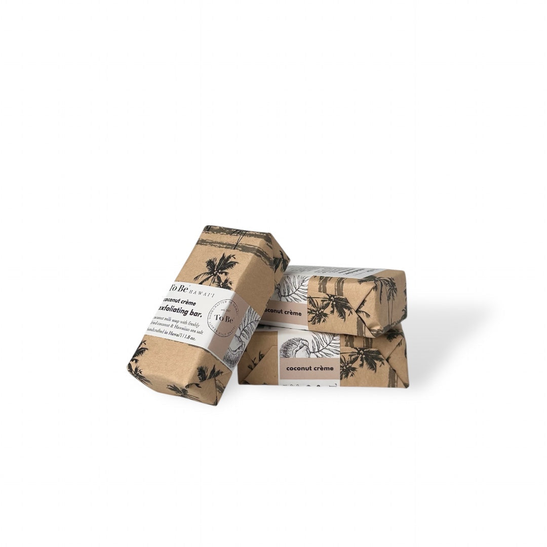 To Be Hawai'i Coconut Crème Exfoliating Soap Bar Handcrafted Soap To Be Hawai'i Travel Bar (1.5 oz)