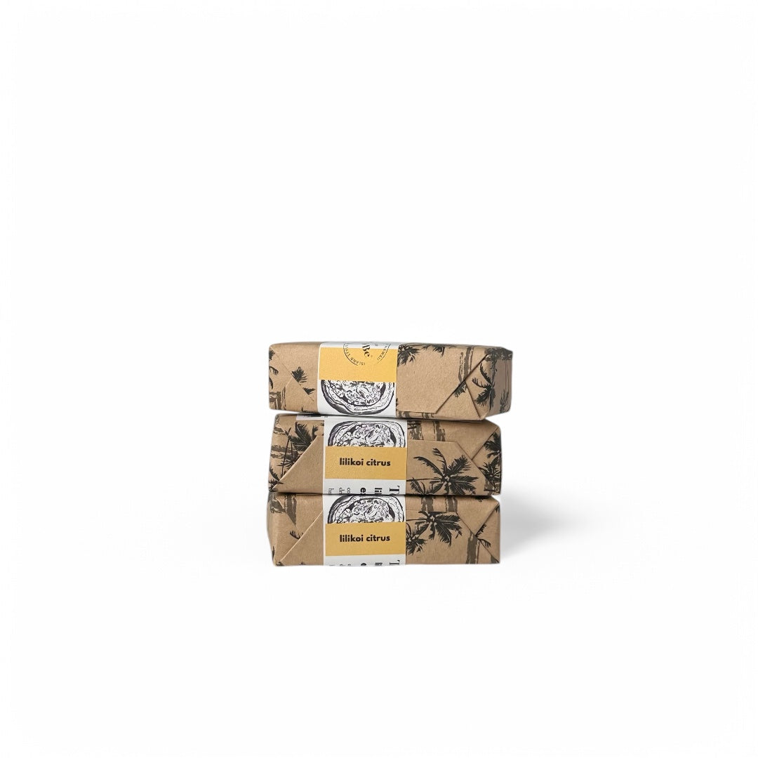To Be Hawai'i Lilikoi Citrus Exfoliating Soap Bar Handcrafted Soap To Be Hawai'i Travel Bar (1.5 oz)