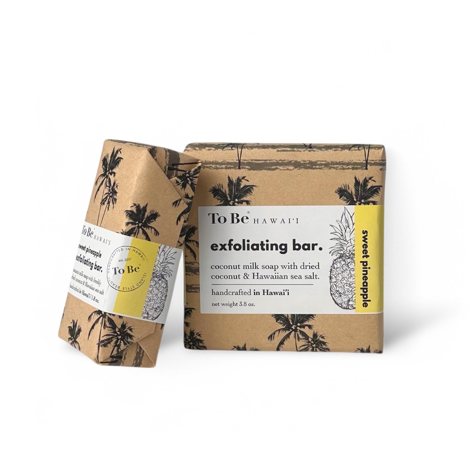 To Be Hawai'i Sweet Pineapple Exfoliating Soap Bar Handcrafted Soap To Be Hawai'i