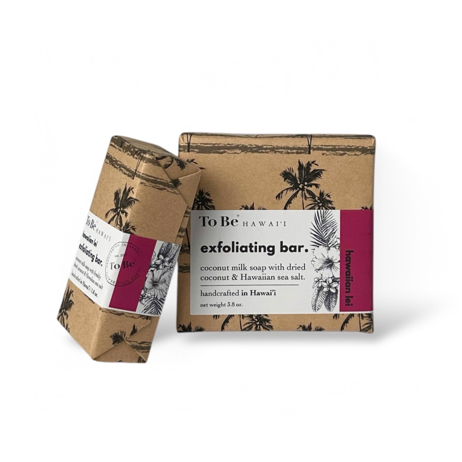 To Be Hawai'i Hawaiian Lei Exfoliating Soap Bar Handcrafted Soap To Be Hawai'i