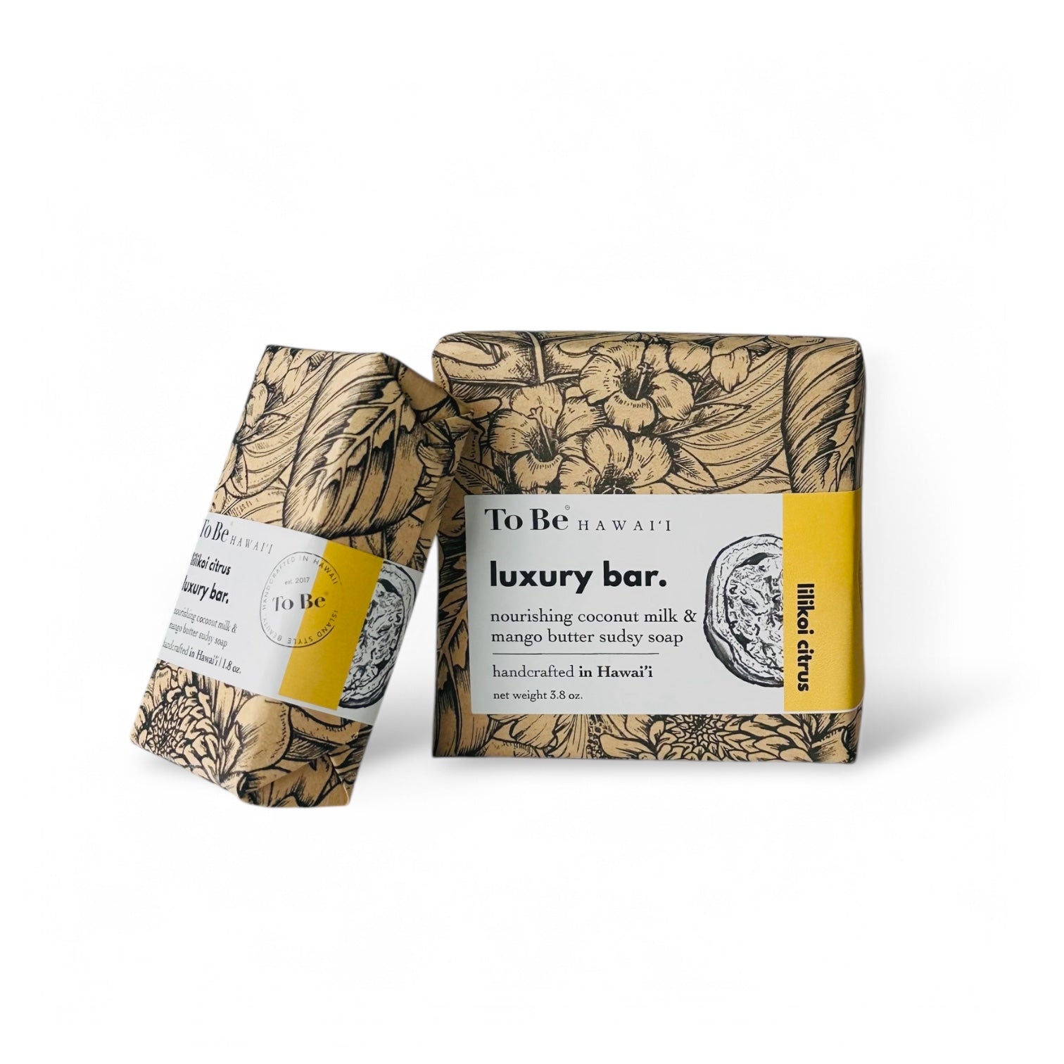 To Be Hawai'i Lilikoi Citrus Luxury Soap Bar Handcrafted Soap To Be Hawai'i