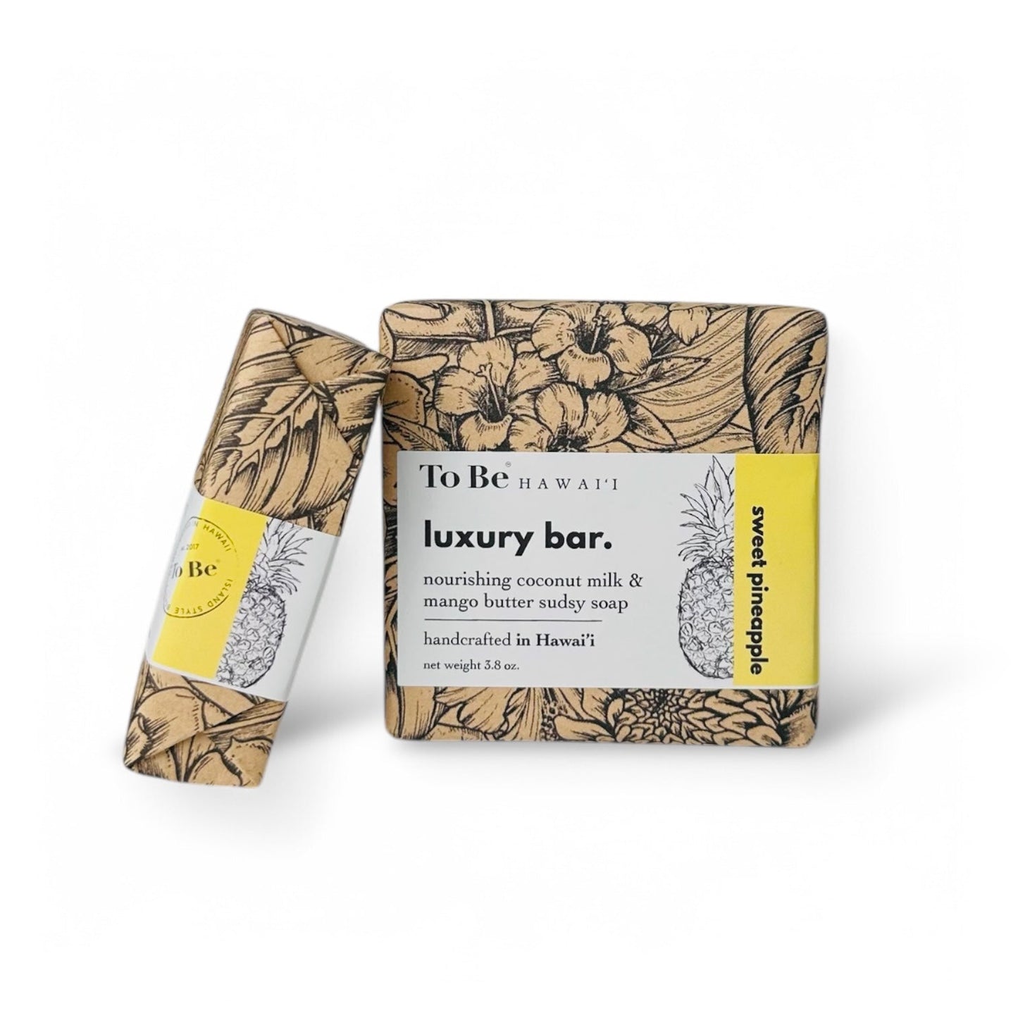To Be Hawai'i Sweet Pineapple Luxury Soap Bar Handcrafted Soap To Be Hawai'i