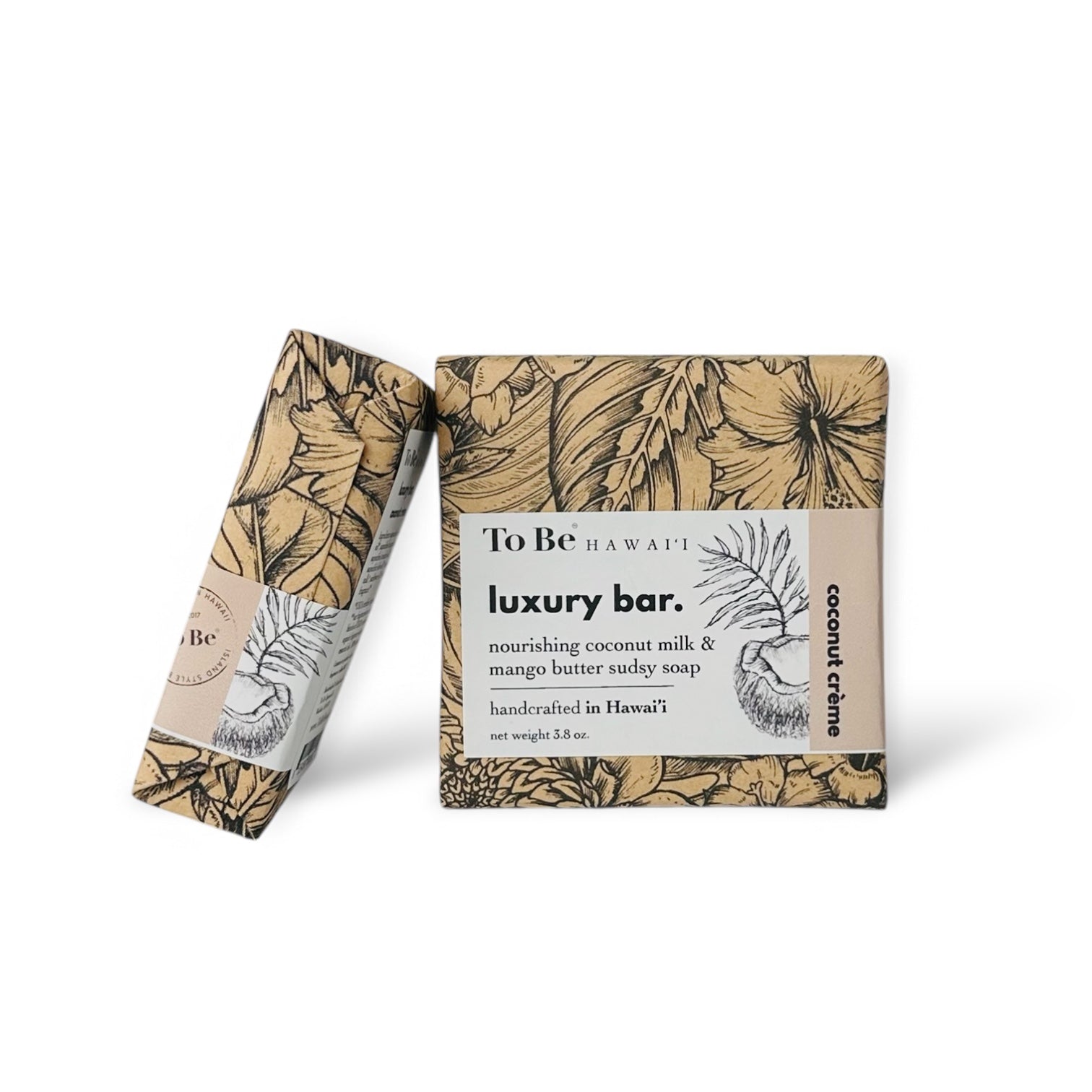 To Be Hawai'i Coconut Crème Luxury Soap Bar Handcrafted Soap To Be Hawai'i