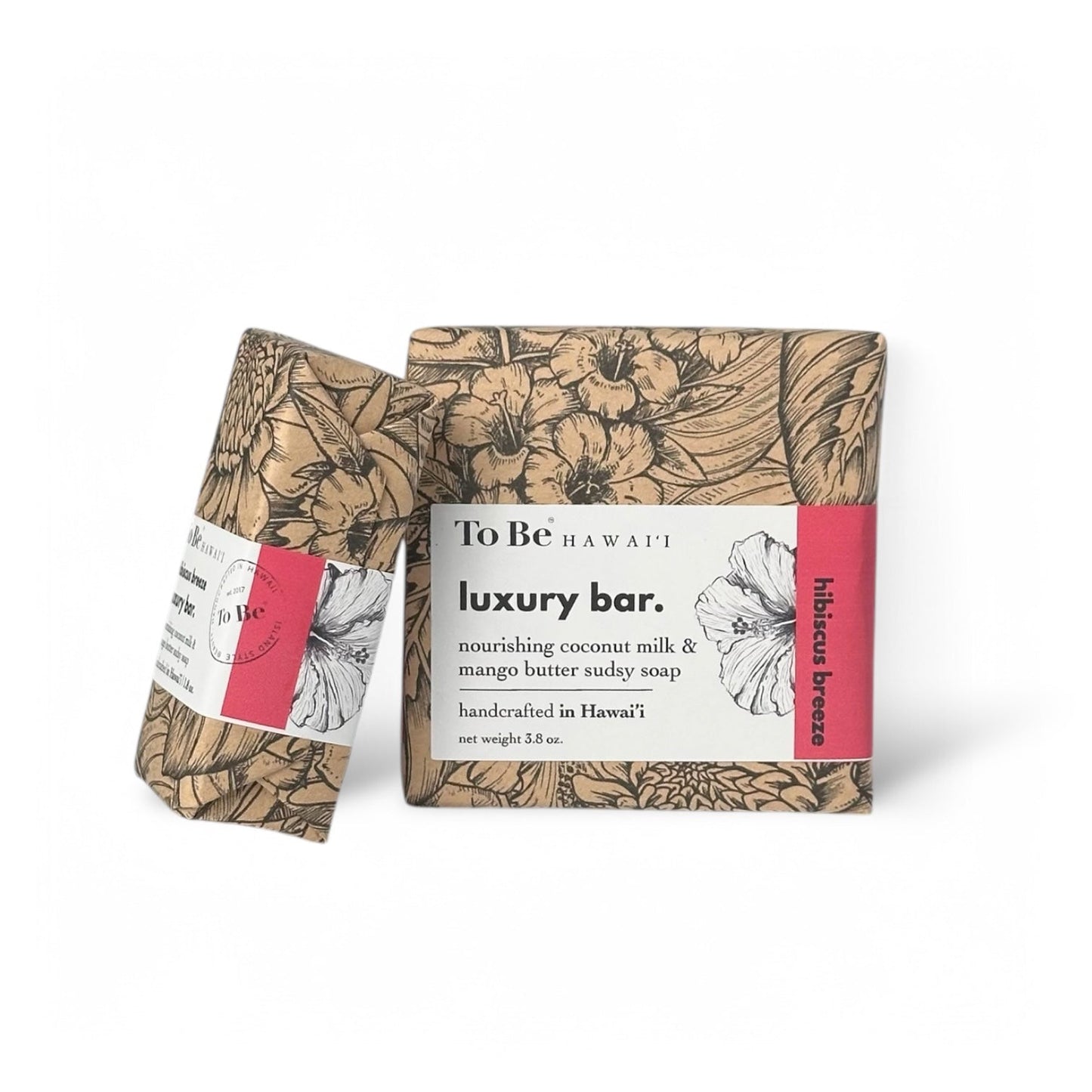 To Be Hawai'i Hibiscus Breeze Luxury Soap Bar Handcrafted Soap To Be Hawai'i