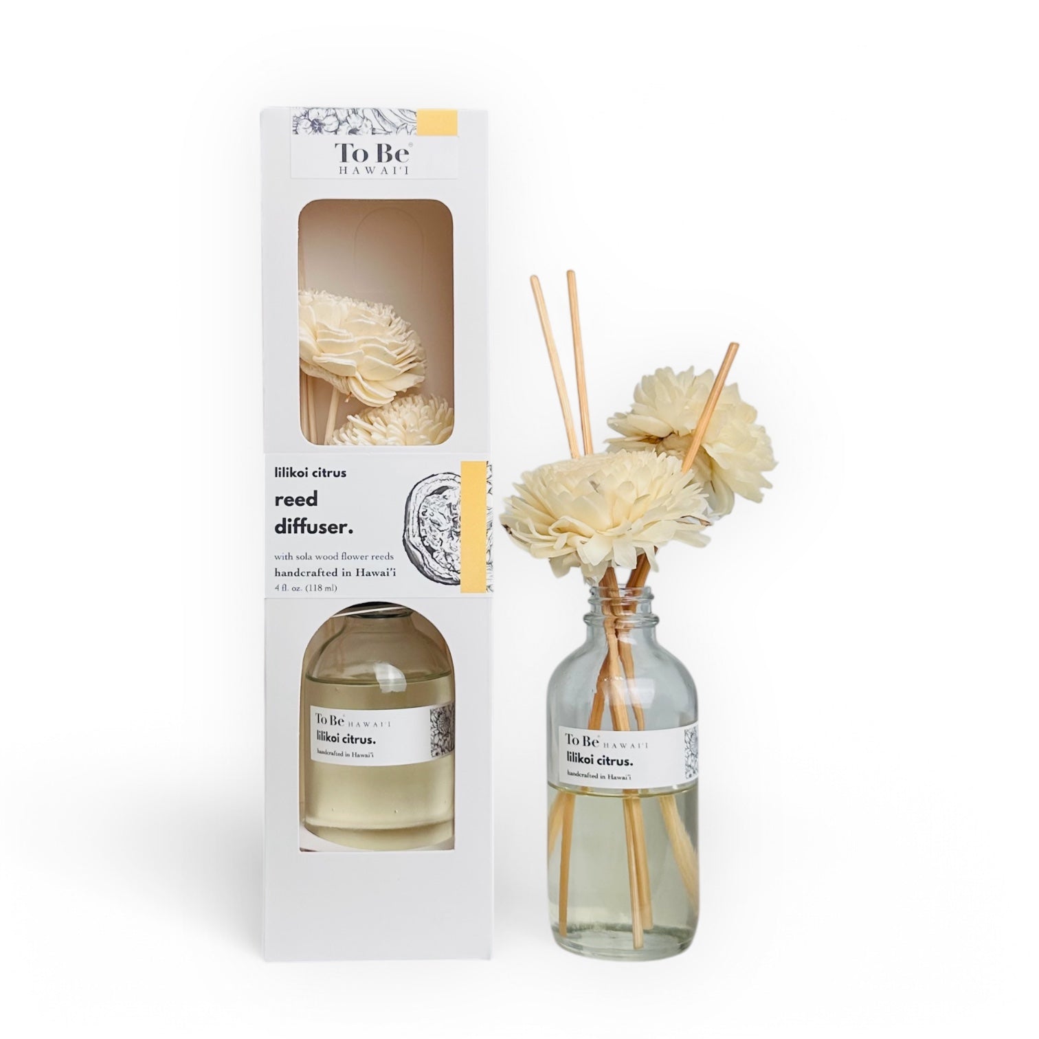 To Be Hawai'i Lilikoi Citrus Reed Diffuser Reed Diffuser To Be Hawai'i
