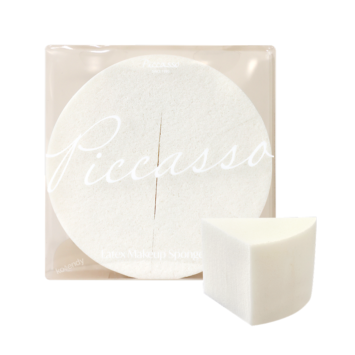 Piccasso Circle Makeup Sponge 6P Triangle Precision Set 6 Count