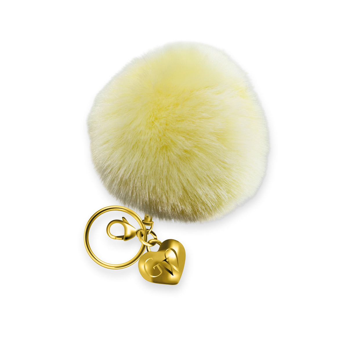Pineapple Whip Heart of Gold Charm & Poof