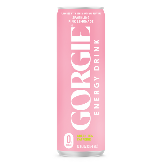 GORGIE Sparkling Pink Lemonade - 12 Cans Pack Energy Drink GORGIE