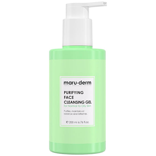 Nettoyant visage à l'acide salicylique Maruderm : nettoyant exfoliant doux pour peaux grasses et mixtes - resserre les pores, sans SLES ni parabène, 200 ml