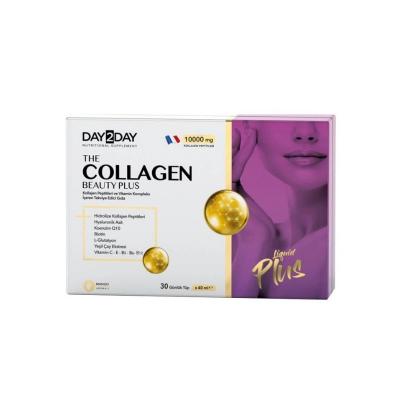 Day2Day Collagen Beauty Plus - Suplemento nutricional | 40 ml x 30 sobres