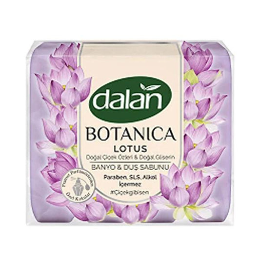 Savon de bain et de douche Dalan Botanica Lotus 150g x 4 - Parfum floral | Nettoyage en douceur