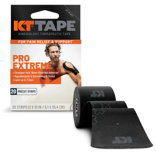 KT Tape Pro Extreme Kinesiology Tape, Black (Case of 8 x 20-Count Boxes) Medical Tape & Bandages Pasteur Pharmacy