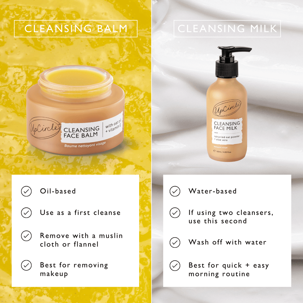 Cleansing Face Balm with Oat Oil + Vitamin E - Travel Size