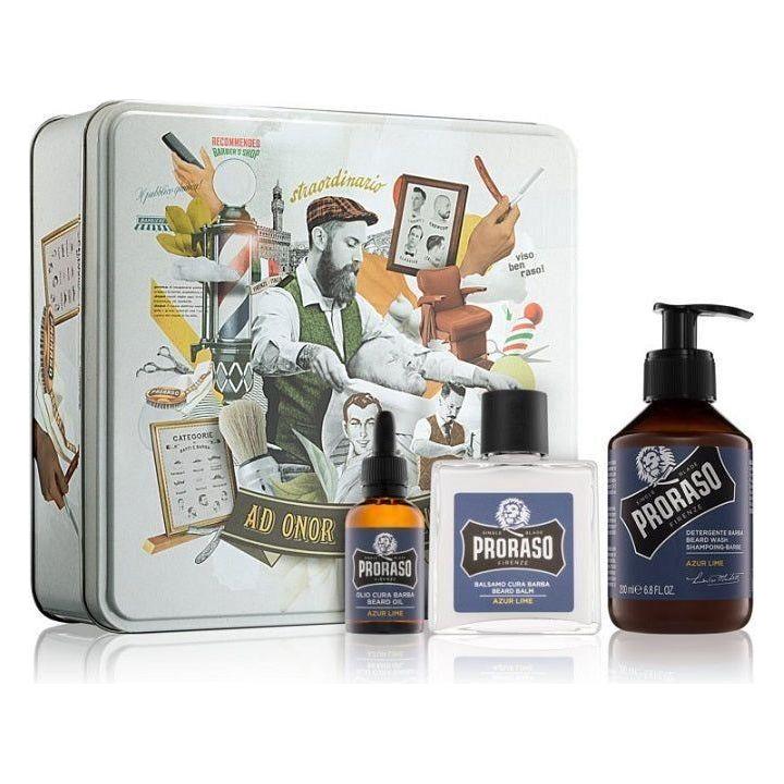 Proraso Gift Set Beard Care Azur Lime Beard Care Set Pasteur Pharmacy