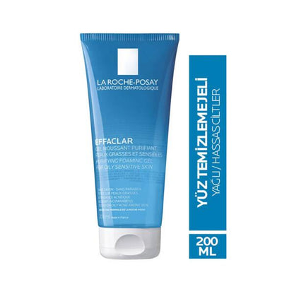 La Roche Posay Effaclar Gel 200ml - Gel limpiador facial sin jabón para pieles sensibles y grasas