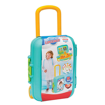 Valise docteur Dede Oyuncak - Kit médical pour enfants de 15 pièces pour jeux de rôle, portable et testé pour la santé