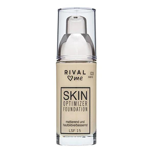 Rival Loves Me Foundation Optimizer No:03 Sand - Anti-Aging Face Care with UV Protection, Dermatologically Tested, 30ml