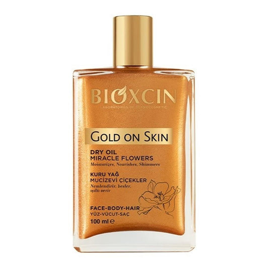 Huile sèche pour le corps Bioxcin Gold On Skin - Huile hydratante pour le corps | 100 ml