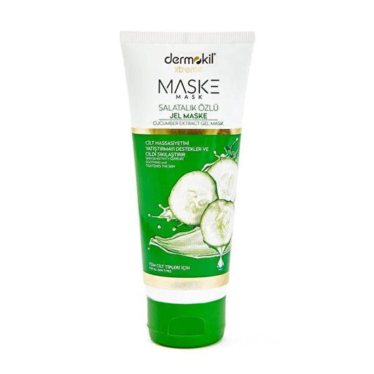 Masque visage à l'extrait de concombre Dermokil - Soin naturel, anti-âge, bienfaits de l'aloe vera pour la peau