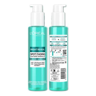 L'Oréal Paris Bright Reveal: Gel limpiador facial con niacinamida y ácido salicílico - Control de imperfecciones, iluminador, para piel sensible y con tendencia al acné