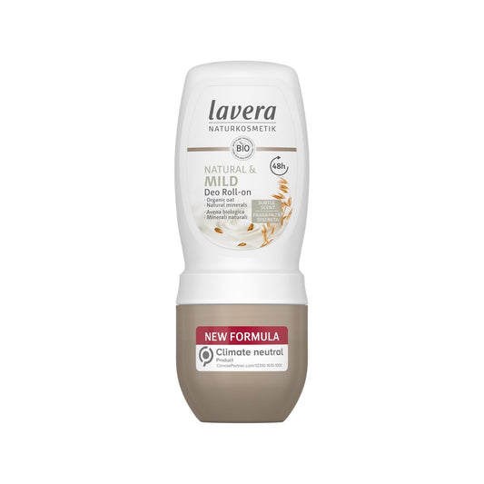 Desodorante Roll-On Natural & Mild de Lavera - Protección axilar suave y eficaz para pieles sensibles