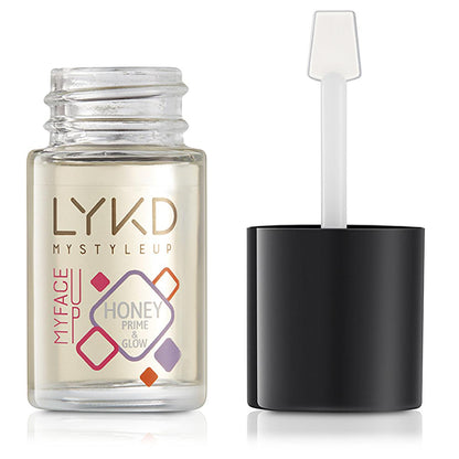 Base de maquillage LYKD Honey Prime & Glow - Base de maquillage nourrissante, illuminatrice et longue tenue pour tous types de peau