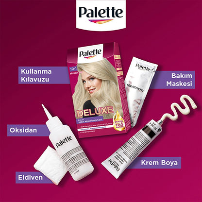 Coloration Palette Deluxe - Couleur blond cendré clair nourrissante longue durée par Palette