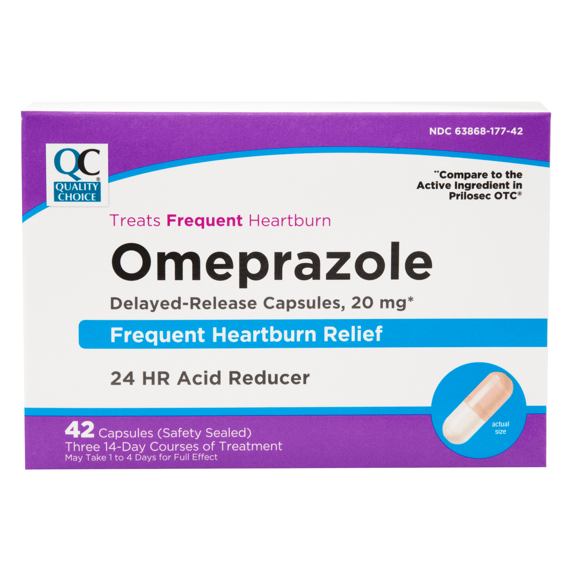 Omeprazole 24HR Delayed Release Tablets 20 mg - 42 Count health care Pasteur Pharmacy