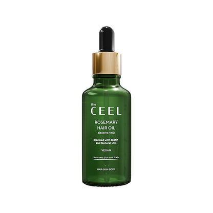 Complejo de aceite de romero Ceel para el cuidado del cabello y la piel: nutre el cabello, la piel y las cejas con ingredientes naturales
