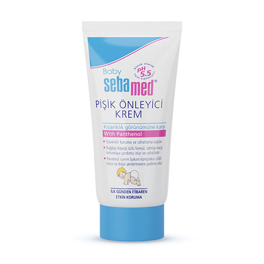 Crème pour le change bébé Sebamed 100 ml : Protection cliniquement prouvée, prévient et traite l'érythème fessier - pH 5,5, sans paraben, barrière au dioxyde de titane
