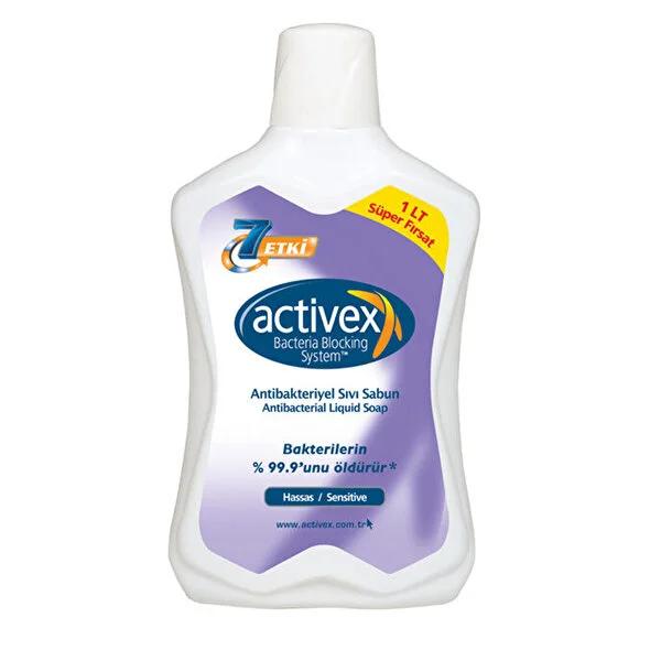 Activex Liquid Hand Soap for Sensitive Skin: Kills 99.9% Bacteria - Gentle, Antibacterial, Hygienic Hand Wash - 1 Liter Refill