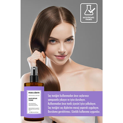 Tónico Capilar Reparador Maruderm - Nutre y repara el cabello dañado con aceite de argán y aminoácidos