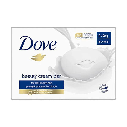 Jabón en barra Dove Original Cream: Suave, hidratante y sin sulfatos - Limpiador para rostro, manos y cuerpo - Recomendado por dermatólogos