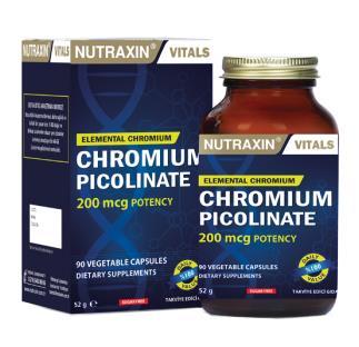 Nutraxin Picolinato de Cromo 200 mcg 90 Tabletas