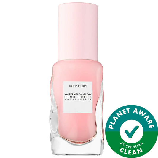 Glow Recipe Mini Crème Hydratante sans huile Watermelon Pink Juice : soin visage hydratant et vegan pour une peau éclatante et lumineuse et une réduction des rougeurs