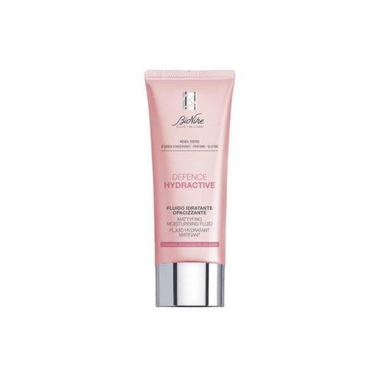 BioNike Defence Hydractive : Soin hydratant matifiant - Contrôle le sébum, hydrate et resserre les pores à l'acide hyaluronique pour peaux mixtes à grasses