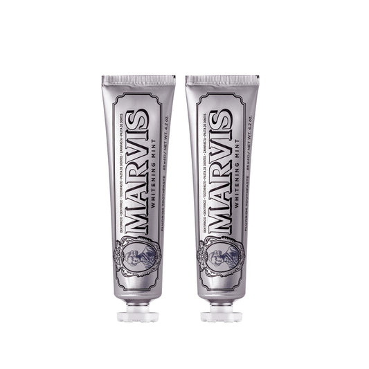 Dentifrice Marvis Blanchissant à la Menthe, lot de 2 : obtenez un sourire plus éclatant et confiant grâce à une hygiène bucco-dentaire haut de gamme - La meilleure solution de blanchiment des dents