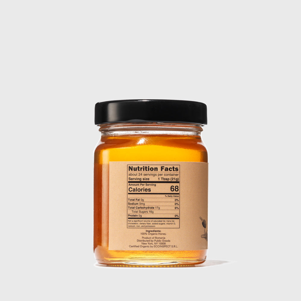 Organic Linden Flower Raw Honey Grocery Public Goods