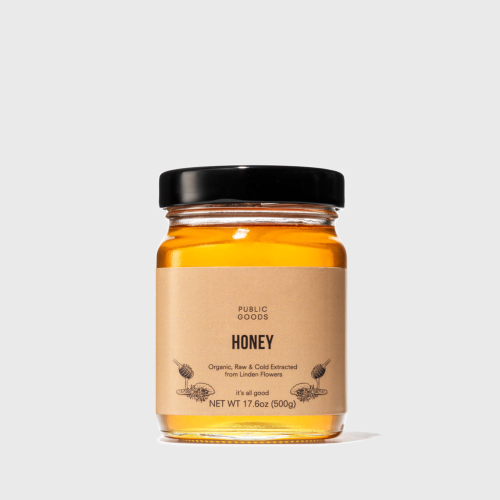 Organic Linden Flower Raw Honey Grocery Public Goods