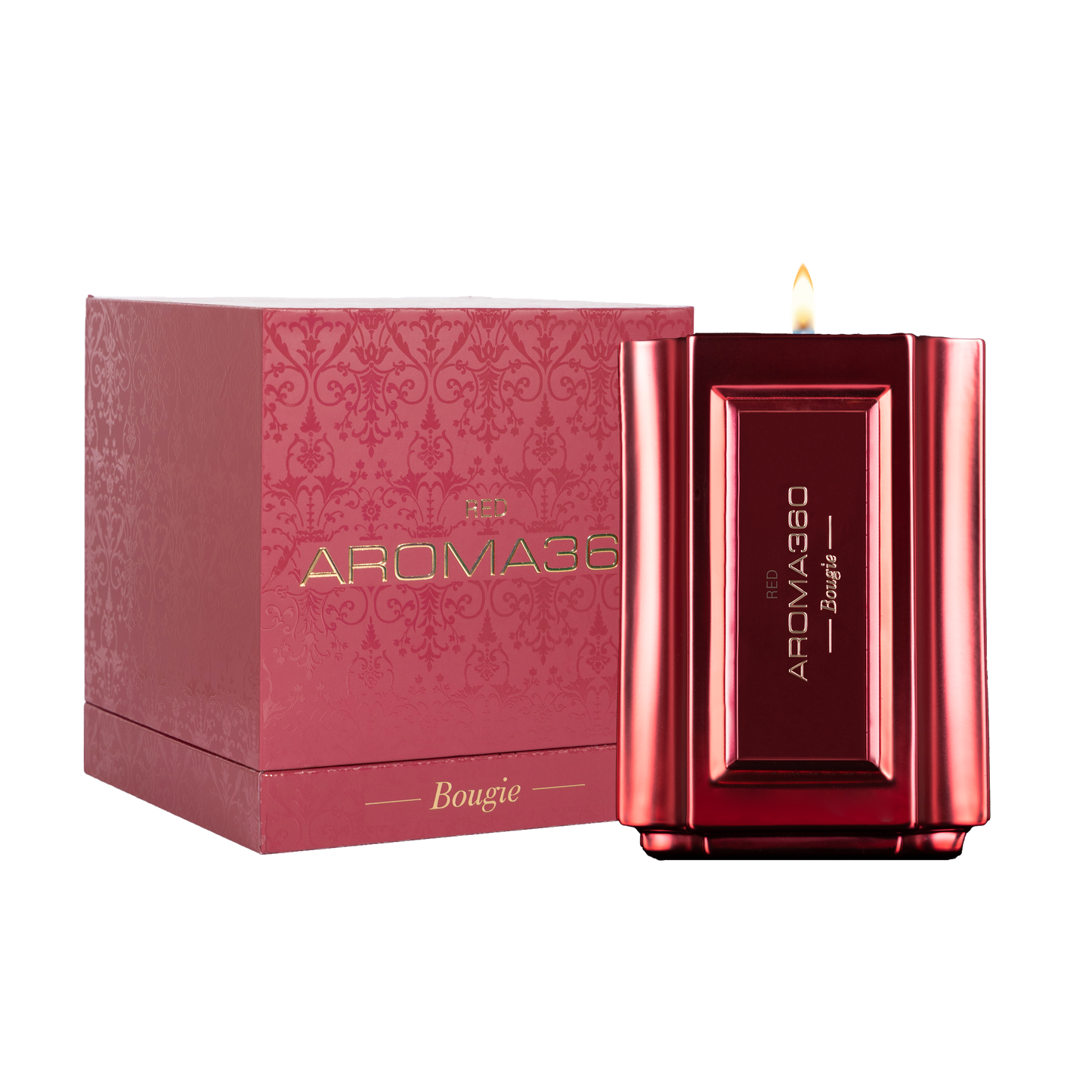 Aroma360 (RED) Bougie Candle Sand Wax Set Candle Aroma360